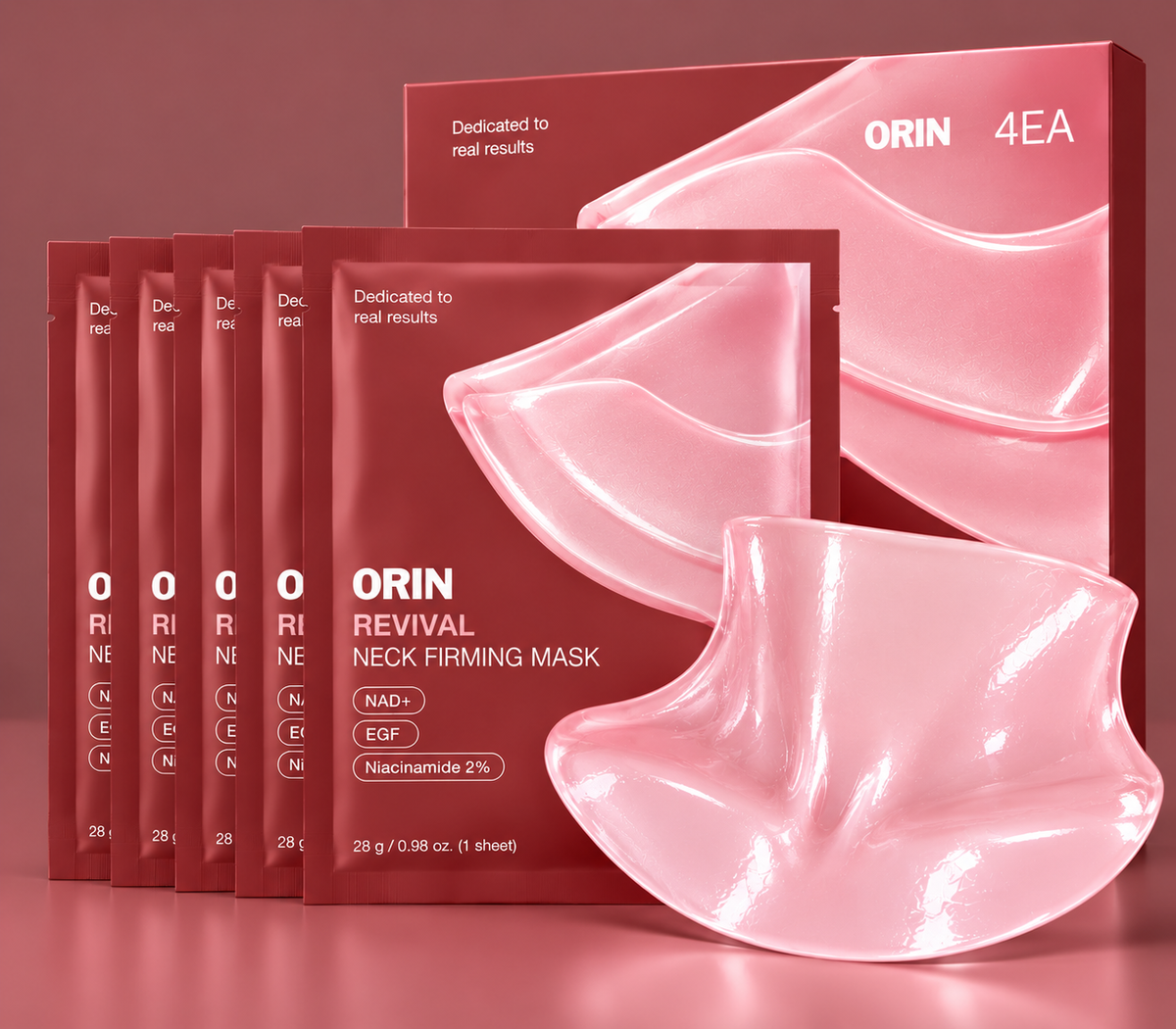 FIRMING COLLAGEN NECK JELLY MASK — 4 Pack